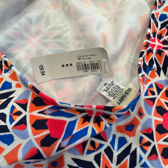 2 NWT Old Navy Colorful and Black Patterned One Piece Swimsuits - Picture 4 of 7